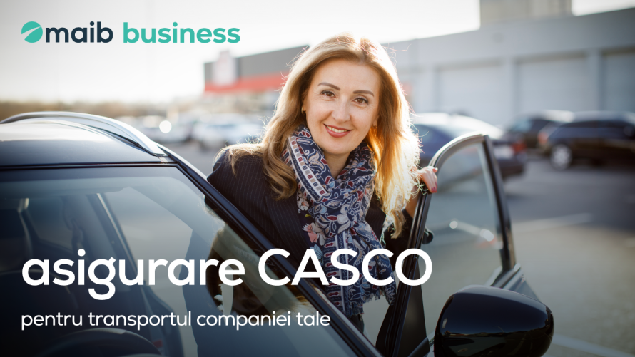 Maib business: asigurare CASCO pentru transportul companiei tale