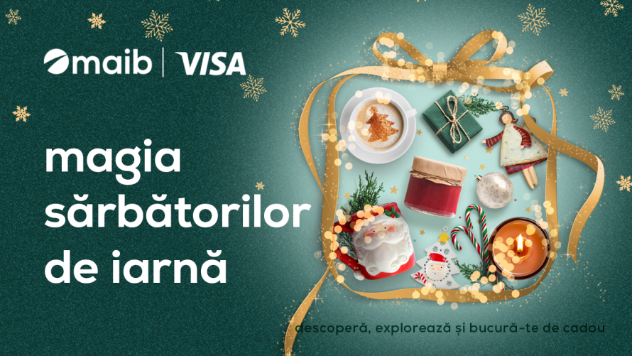 Bucură-te de „Magia sărbătorilor de iarnă” cu maib și Visa