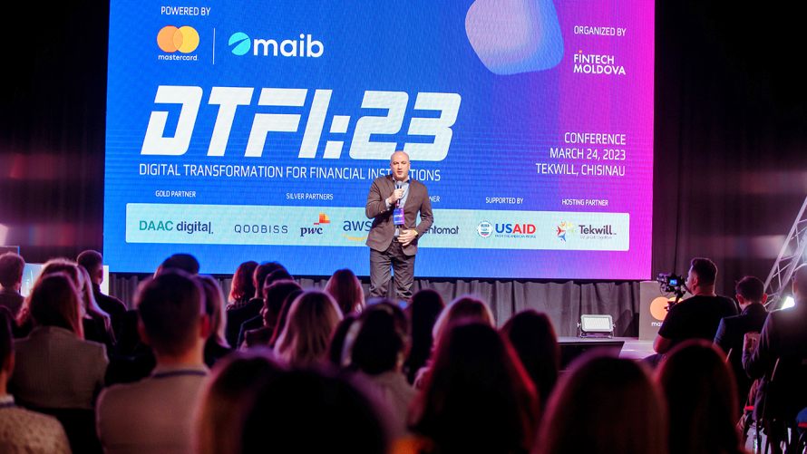 Maib a împărtășit din experiența de digitalizare în banking la conferința Digital Transformation for Financial Institutions 2023