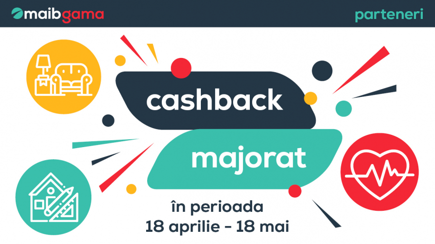 Plătește cu cardul tău gama și profită de cashback majorat