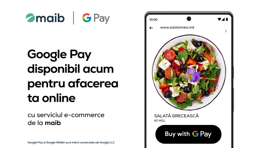 Premieră pentru Moldova: Plățile prin Google Pay devin disponibile pentru cumpărăturile online