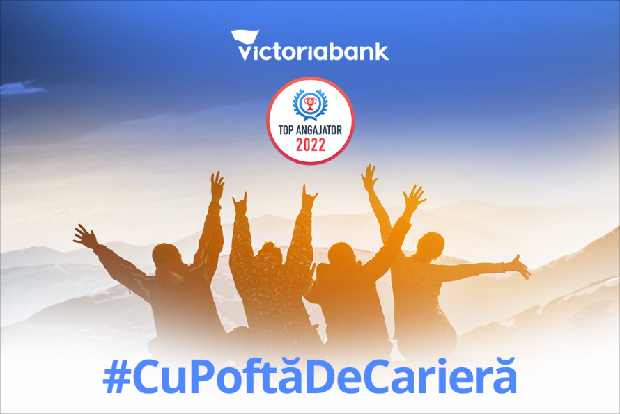 Victoriabank TOP angajator 2022. #HumanBanking, atunci când angajații sunt prioritate.