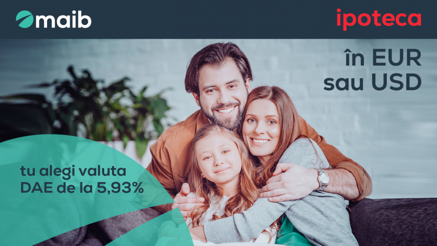 Ipoteca la maib în euro sau dolari? Acum tu alegi!