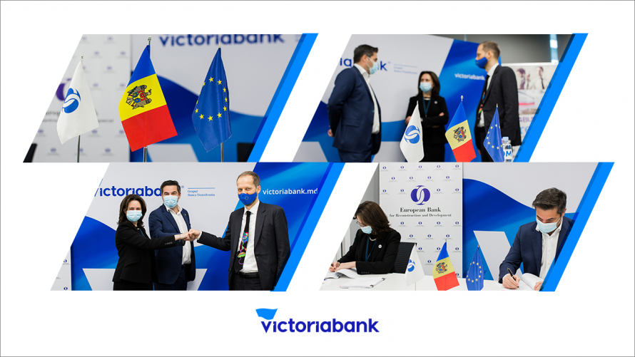 Victoriabank și BERD au semnat un nou contract de credit investițional cu grant în valoare de 5 milioane de EUR în susținerea IMM-urilor din Moldova 