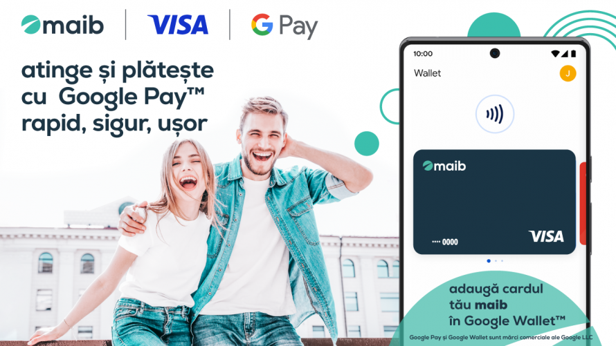 Google Pay în Moldova! Bine ai venit la maib