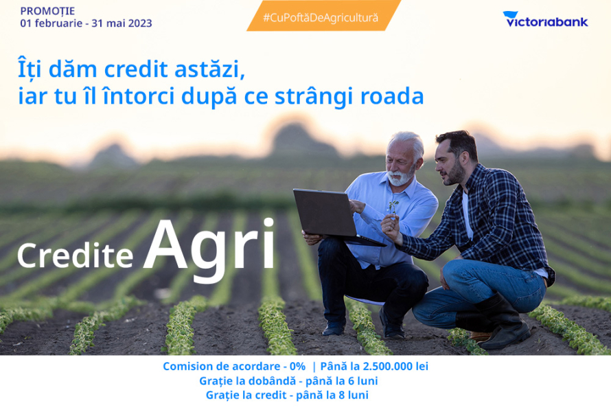 Victoriabank lansează Campania Agri de primăvară