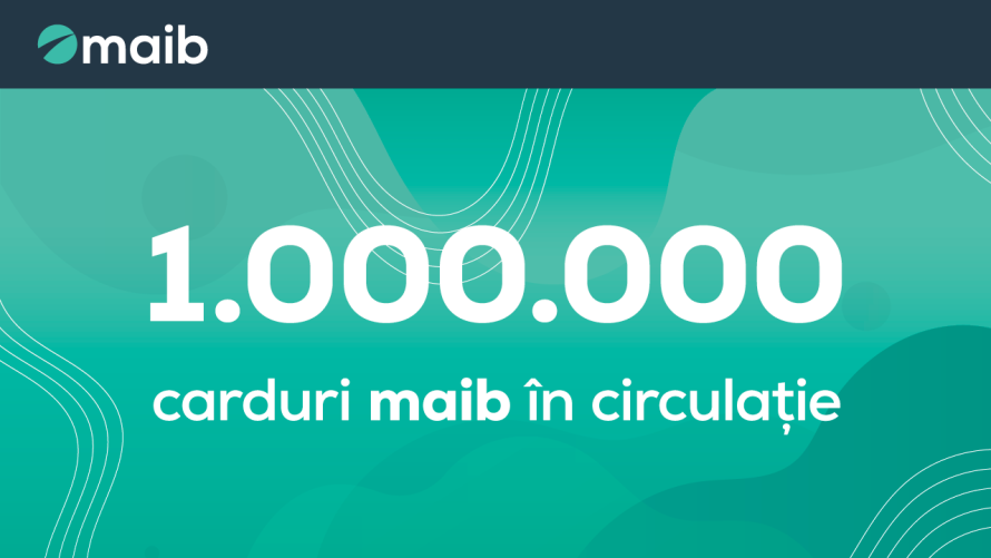 Maib - peste 1.000.000 de carduri în circulație