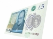 (foto, video) Banca Angliei a introdus în circulație noua bancnotă de 5 lire sterline