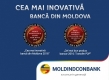 Moldindconbank îşi reconfirmă statutul de cea mai inovativă bancă din Moldova!