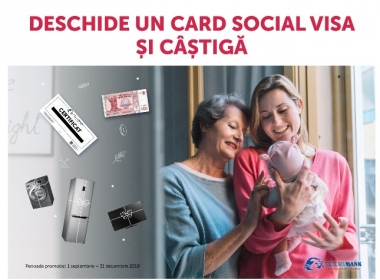 Ia-ți un card social Visa de la Victoriabank și câștigă