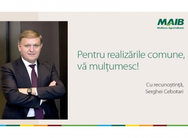 Președintele MAIB, Serghei Cebotari, își încheie activitatea