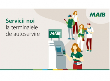 Terminalele de autoservire MAIB – mai multe servicii, mai rapid și mai comod