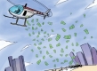 Bani din elicopter (helicopter money) – conceptul tot mai des discutat de către economiștii de cel mai înalt rang