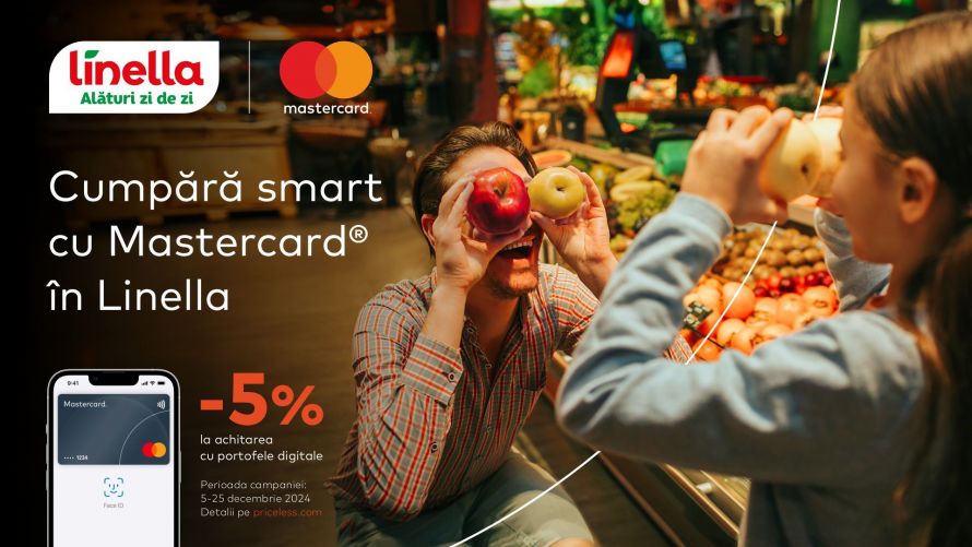 Cumpărături convenabile și bonusuri plăcute: Mastercard și Linella anunță un parteneriat