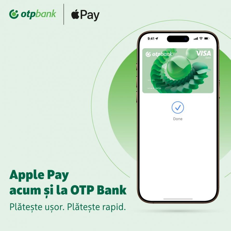 Apple Pay acum și la OTP Bank Moldova. Pentru ce carduri este noua facilitate digitală?