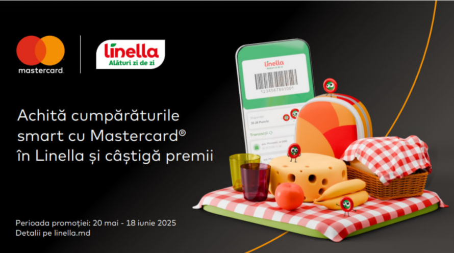 Mastercard și Linella oferă premii pentru cumpărături digitale