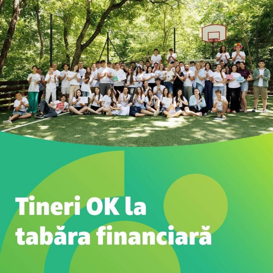 OTP Bank Moldova a susținut tabăra de educație financiară pentru 70 de tineri