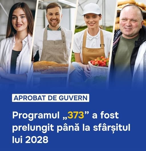 Programul „373” se prelungește până în 2028: investiții de peste 5,2 miliarde lei