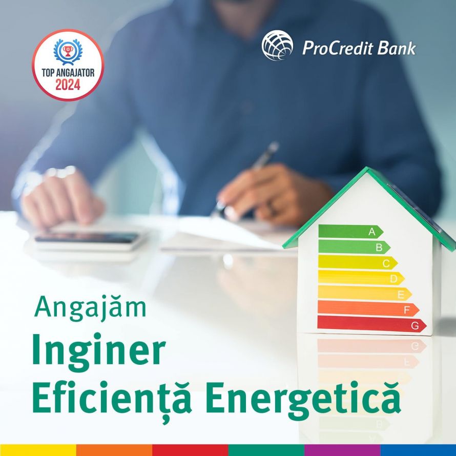 O nouă poziție la ProCredit Bank: Specialist în Eficiență Energetică