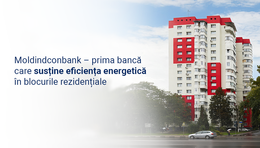 Moldindconbank susține eficiența energetică în blocurile rezidențiale: proiect-pilot implementat la Bălți