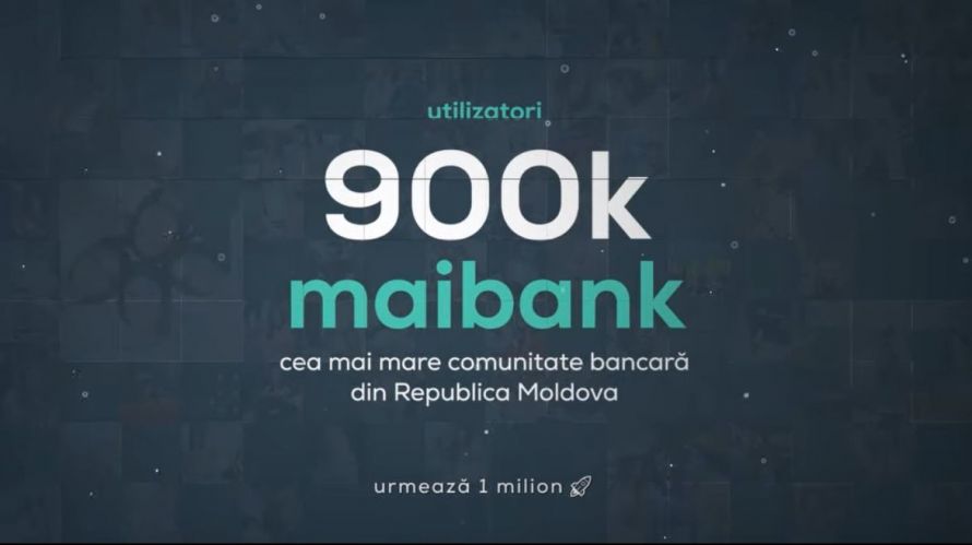 900 000 de utilizatori activi folosesc aplicația maibank