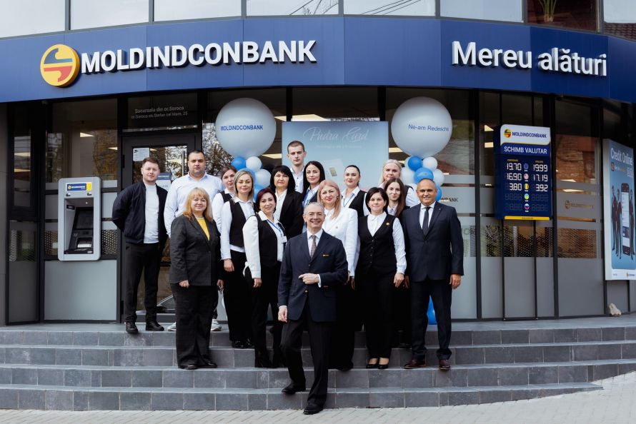 Moldindconbank a redeschis sucursala din Soroca într-un spațiu modern și prietenos