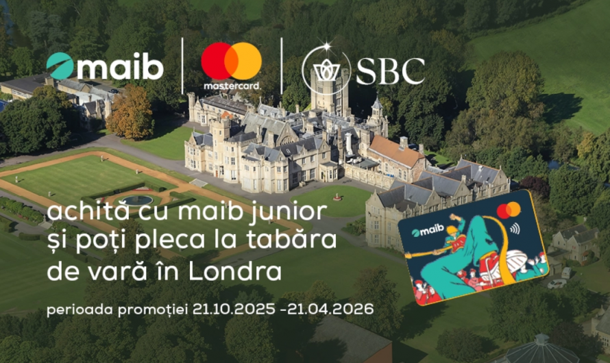 Experiență de vis la Londra: maib și Mastercard lansează promoția „maib junior te duce în tabără”