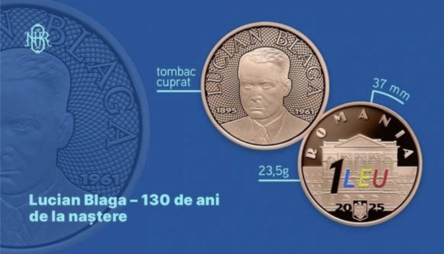 BNR lansează prima monedă colorată din istoria României
