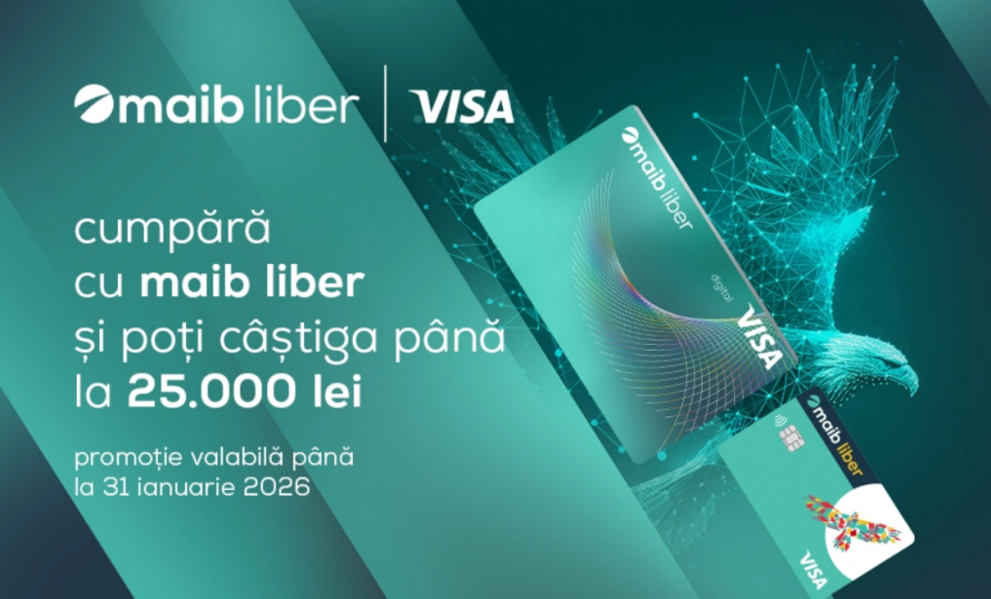 maib a lansat promoția „Folosește maib liber și poți primi banii înapoi”: câștiguri de până la 25 000 lei