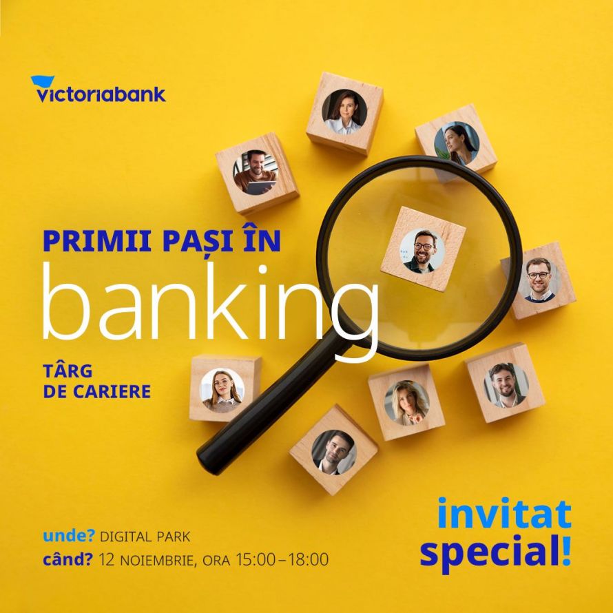 Joburi, oportunități și networking: Victoriabank te invită la târgul de cariere „Primii pași în banking”