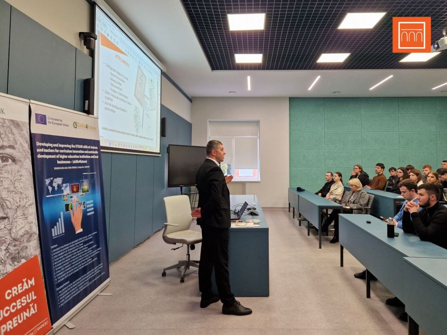 Credite, parteneriate și soluții financiare: Eximbank a discutat cu studenții UTM despre aplicarea produselor bancare în practică