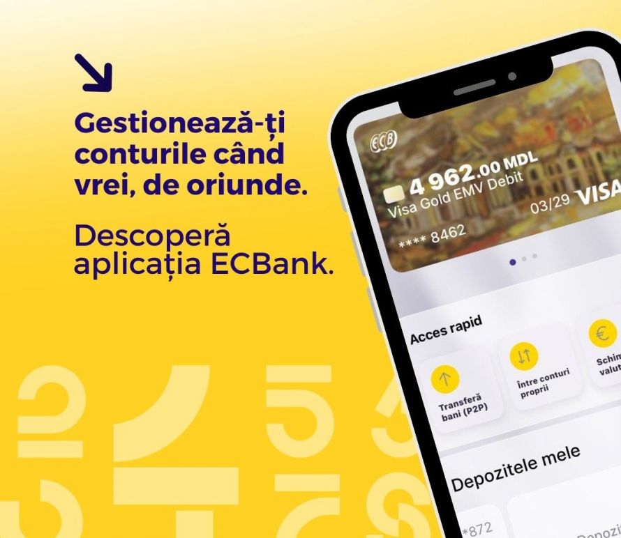 ECBank de la EuroCreditBank: soluția mobilă pentru gestionarea conturilor 24/7