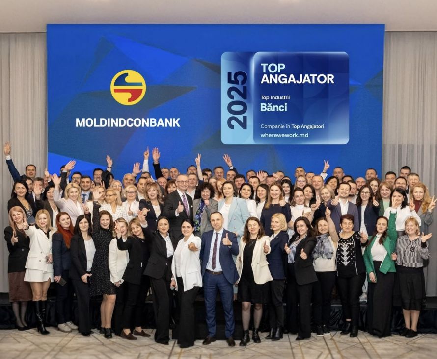 Moldindconbank – printre cei mai apreciați angajatori bancari ai anului 2025