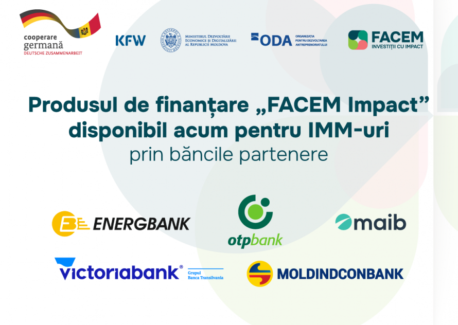 IMM-urile pot accesa finanțare prin „FACEM Impact”, cu credite de până la 5 milioane de lei