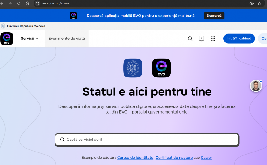Antreprenorii au un singur „ghișeu digital”: a fost lansat portalul guvernamental EVO