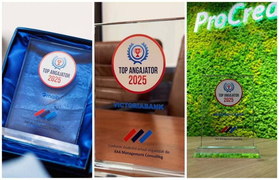 Top Angajatori 2025 în banking: maib, Victoriabank și ProCredit Bank Moldova