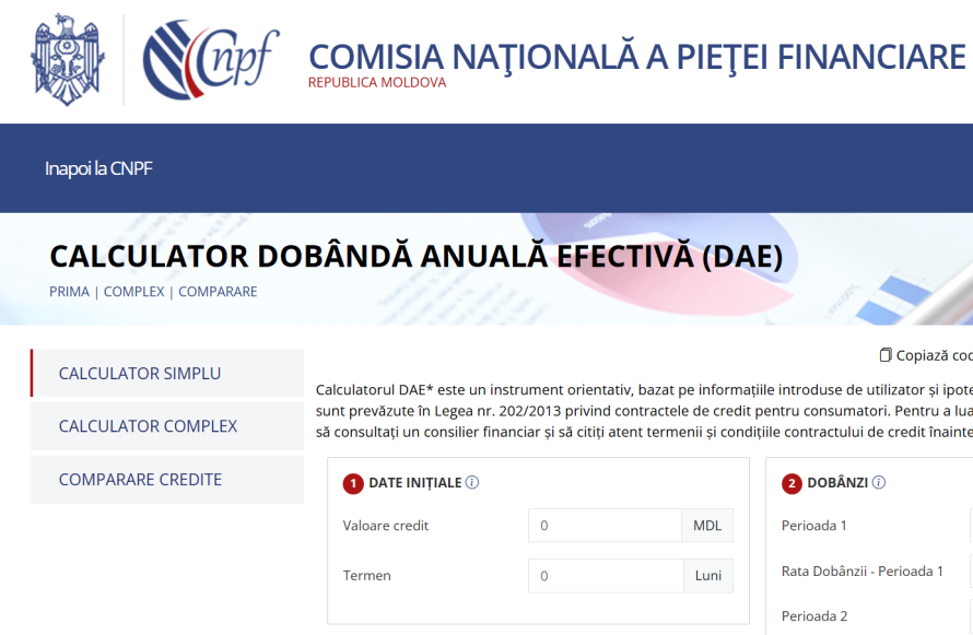 CNPF a lansat Calculatorul DAE: cum poți afla costul real al creditului înainte de semnare
