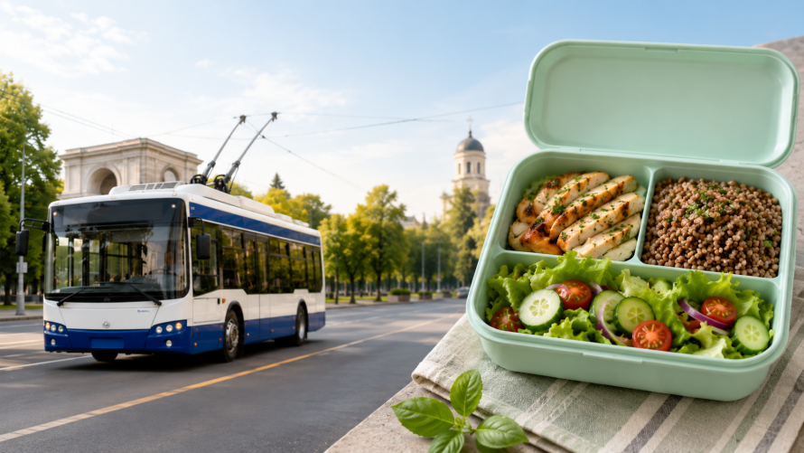 Experiment bancamea: cât poți economisi într-o lună în Chișinău dacă alegi meal prep și transportul public