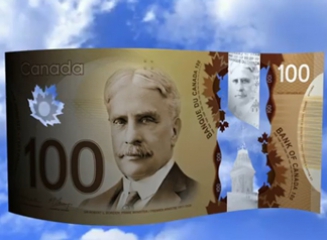 Canada pune în circulaţie bancnote din plastic.