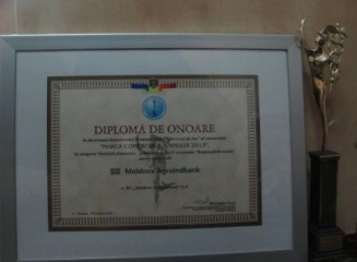 Moldova Agroindbank – cea mai responsabilă bancă faţă de societate