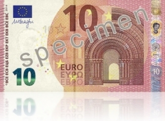 (foto, video) Noua bancnotă de 10 euro va fi pusă în circulație mâine, 23 septembrie 2014